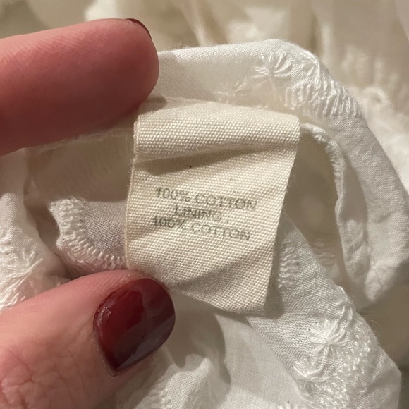 Forever that girl. White criss cross embroidered tank.‎ NWT - Picture 5 of 5